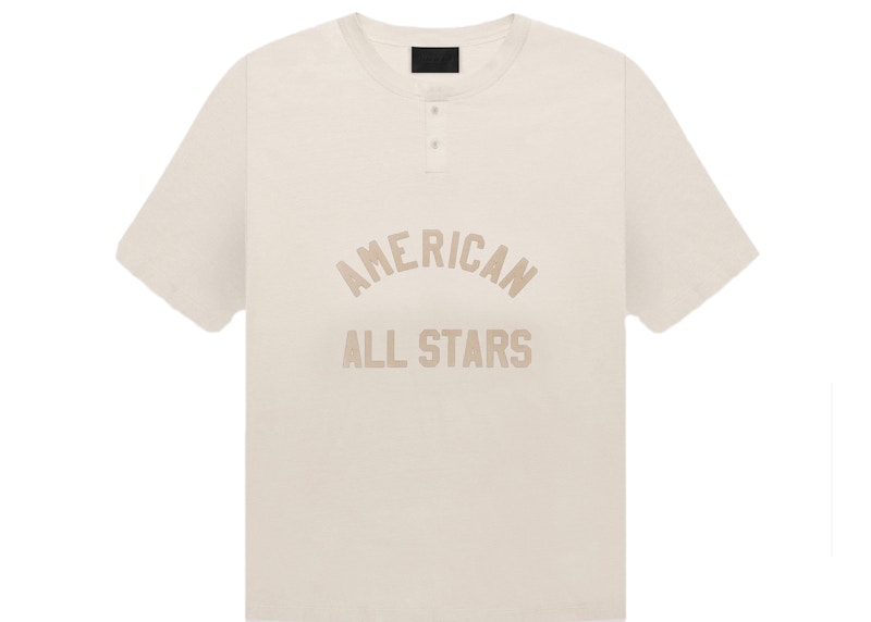 Fear of God Seventh Collection All Star Henley Tee Vintage Concrete White/Stone