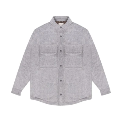 FOG Sherpa Lined Shirt Jacket Heather Grey