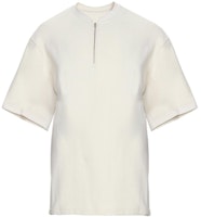 Fear of God Short Sleeve Half Zip Henley T-Shirt Cream Fear of God Short Sleeve Half Zip Henley T-Shirt Cream
