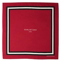 Fear of God Silk Bandana Red Fear of God Silk Bandana Red