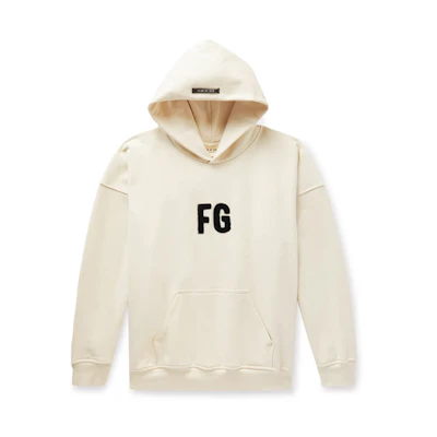 FOG Sixth Collection FG Logo Hoodie Menswear - Off White FOG-FW19-38