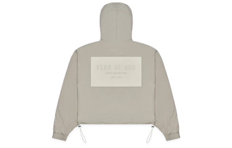 Fear of God Sixth Collection Grey Zip Hoodie Jacket Unisex FOG-FW19-63