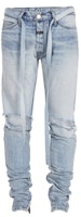 Fear of God Skinny Fit Distressed Denim With Ankle Zippers Jeans Indigo Fear of God Skinny Fit Distressed Denim With Ankle Zippers Jeans Indigo