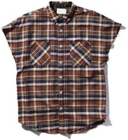 Fear of God Sleeveless Flannel Red Fear of God Sleeveless Flannel Red