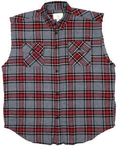 フィアオブゴッド 袖なしチェックシャツ (グレー)
Buy フィアオブゴッド 袖なしチェックシャツ (グレー)