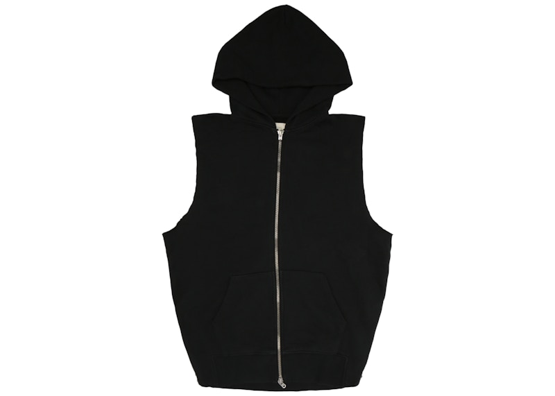 Fear of God Sleeveless Zip Hoodie Black