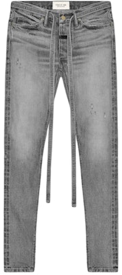 Fear of God Jeans Slim Denim Abu-Abu God Buy Fear of God Jeans Slim Denim Abu-Abu God
