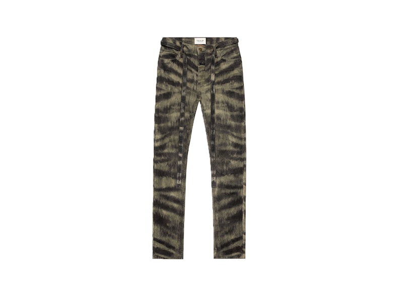 Fear of God Slim Denim Jeans Zebra Stripe