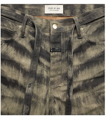 Fear of God Slim Jeans Denim Motif Zebra Lookbook Fear of God Slim Jeans Denim Motif Zebra