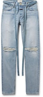 Fear of God Slim Fit Distressed Denim Jeans Indigo Fear of God Slim Fit Distressed Denim Jeans Indigo