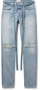 Fear of God Slim Fit Denim Jeans Biru Indigo Lelaki Buy Fear of God Slim Fit Denim Jeans Biru Indigo Lelaki