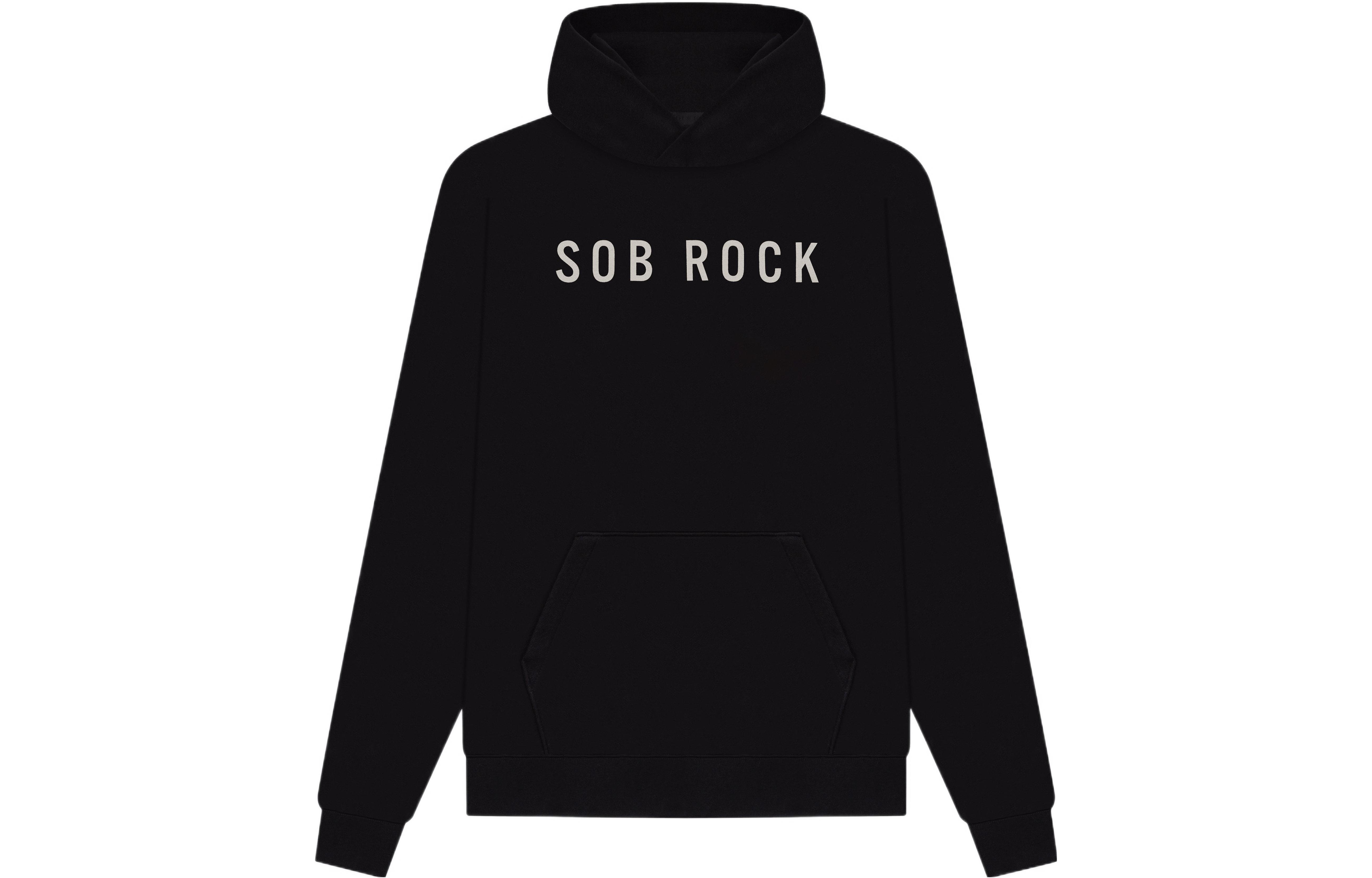 FOG Sob Rock Letter Print Black Hoodie Unisex FG50-072FLC-023