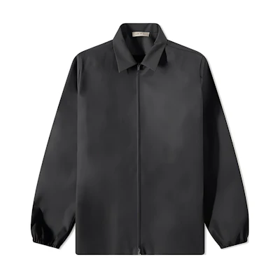 FOG Solid Black Zip-Up Work Jacket FGE30-018CTN227
