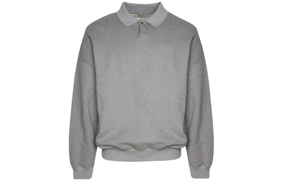 FOG Solid Color Polo Collar Oversized Sweatshirt Men FGE50-025FLC033