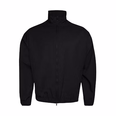 FOG Solid Color Stand Collar Zip Jacket Black FGE30013-AWNY