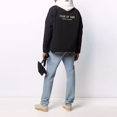 Fear of God Souvenir Jacket 'Vintage Black' Lookbook Fear of God Souvenir Jacket 'Vintage Black'