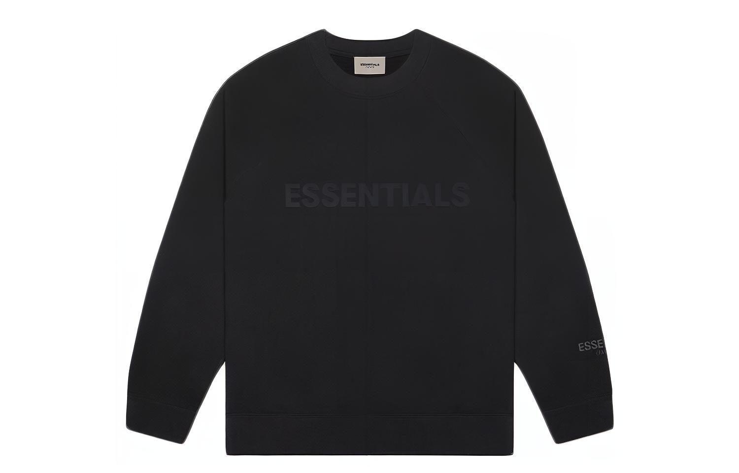 FOG SS20 Black Letter Logo Long Sleeve Pullover Sweater Unisex FOG-SS20-295