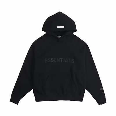FOG SS20 Black Logo Pullover Hoodie Unisex Regular Fit FOG-SS20-402