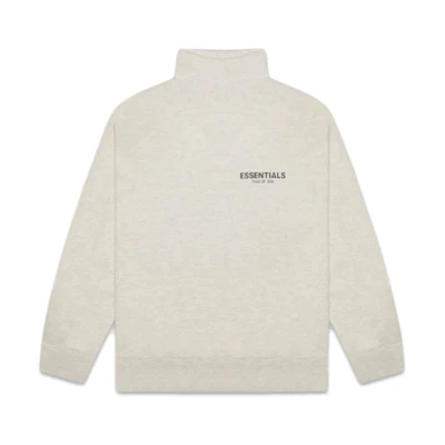 FOG SS20 Mock Neck Sweatshirt Oatmeal Unisex Pullover FOG-SS20-274