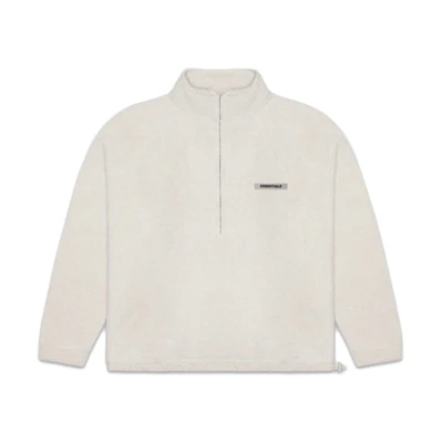 FOG SS20 Oatmeal Polar Fleece Half-Zip Sweater Unisex High Neck FOG-SS20-278