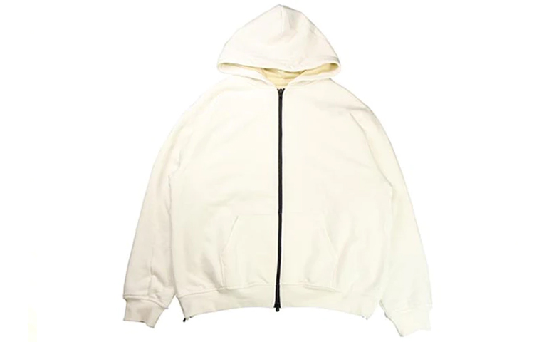 FOG SS20 White Thermal Zip Hoodie Unisex Heavyweight Streetwear FOG-SS20-239