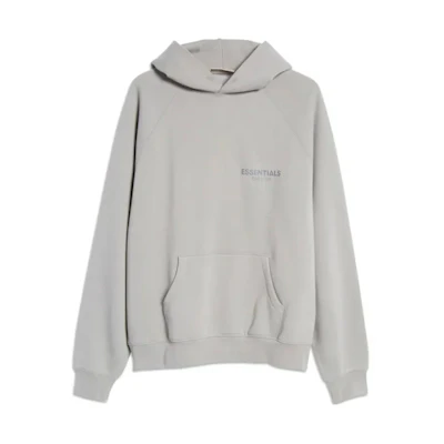 FOG SS21 Cement Gray Heavyweight Hoodie with Pocket Logo Unisex FOG-SS21-681