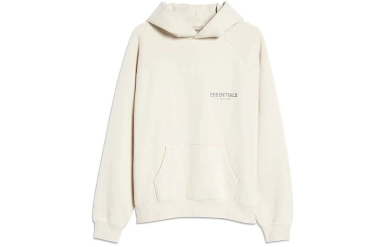 FOG SS21 Essential Logo Hoodie Beige Unisex Pullover FOG-SS21-666