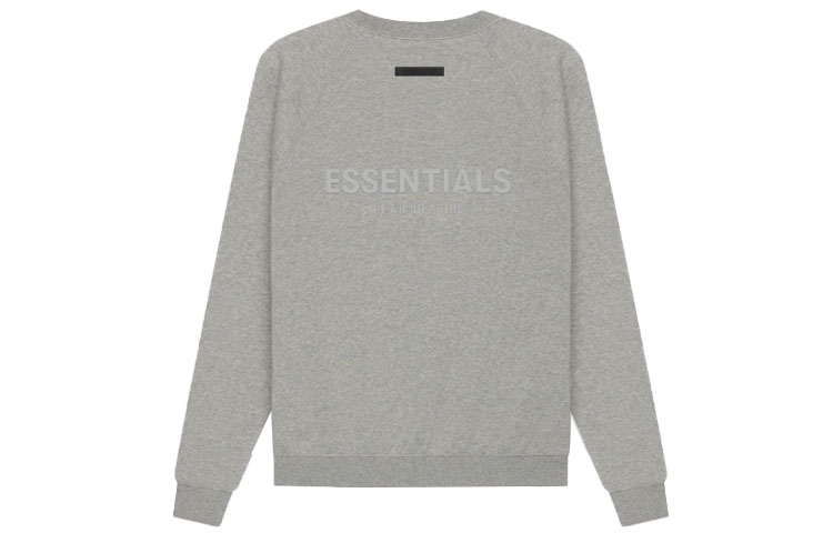 Fear of God SS21 Pullover Crewneck Dark Heather Oatmeal Unisex Sweatshirt FOG-SS21-610