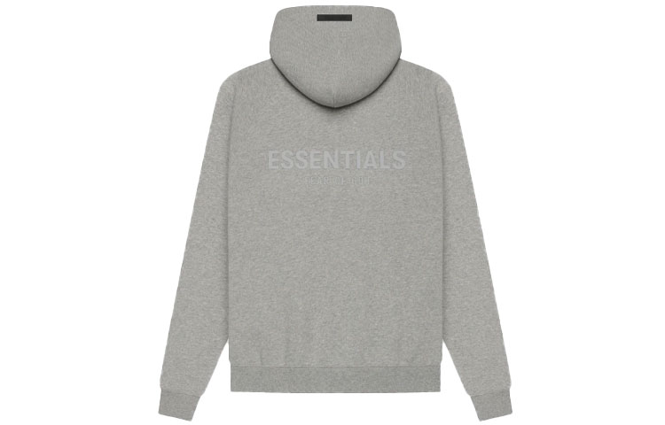 FOG SS21 Pullover Hoodie Dark Heather Oatmeal Unisex Logo Back Design FOG-SS21-609