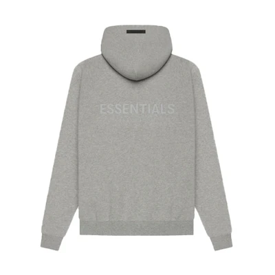 FOG SS21 Pullover Hoodie Dark Heather Oatmeal Unisex Logo Back Design FOG-SS21-609