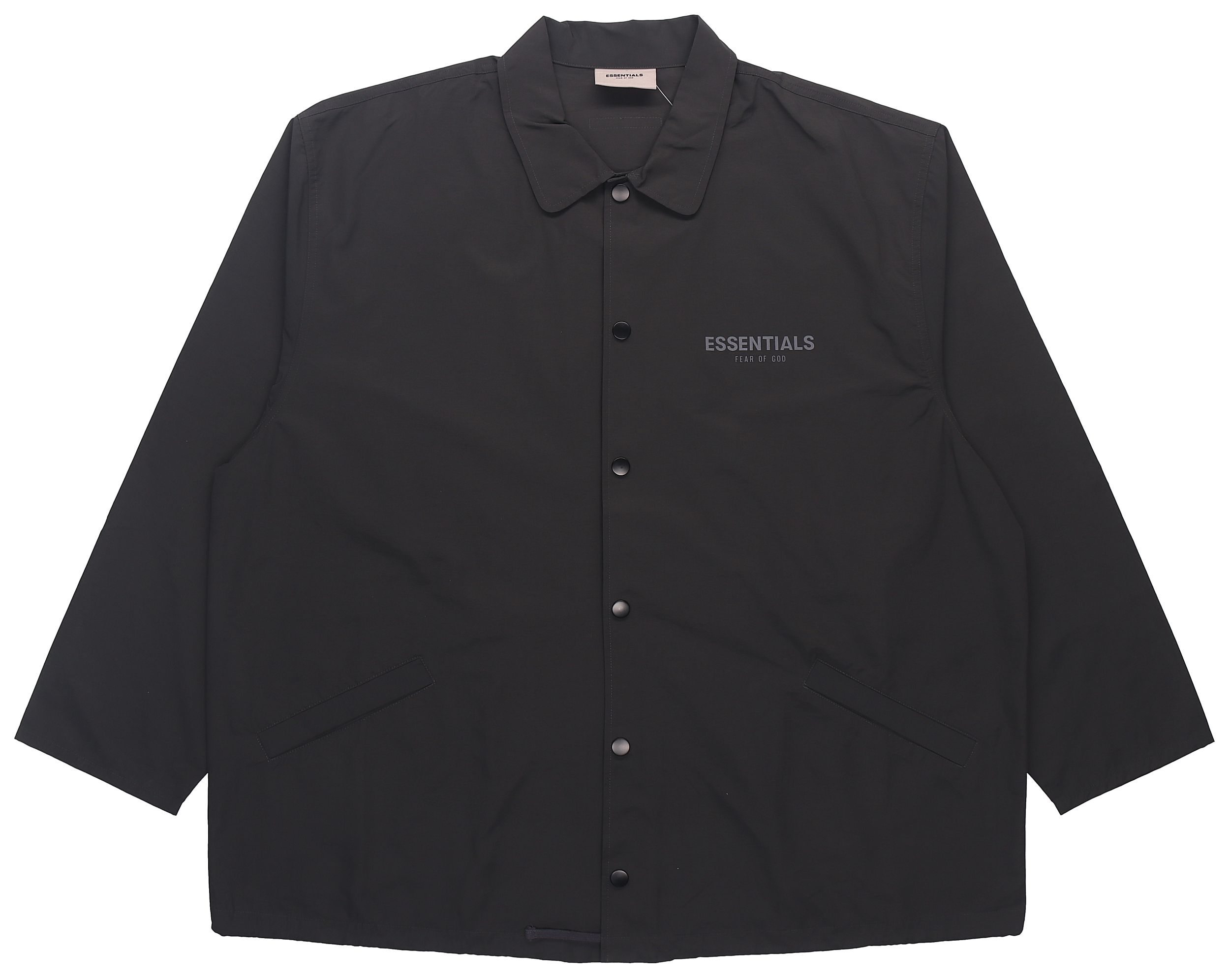 Fear of God SS21 Stretch Limo Black Coaches Jacket Unisex Heavyweight Classic FOG-SS21-628