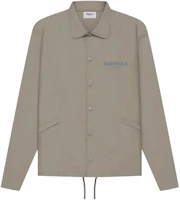 Fear of God SS21 Taupe Coaches Jacket Unisex Heavy-Duty Logo Windbreaker FOG-SS21-649 Fear of God SS21 Taupe Coaches Jacket Unisex Heavy-Duty Logo Windbreaker FOG-SS21-649