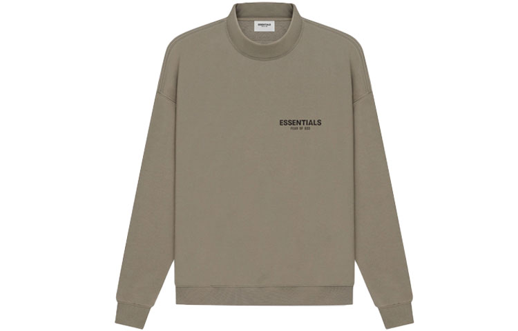 FOG SS21 Taupe Mockneck Pullover Sweatshirt Unisex Basics FOG-SS21-553