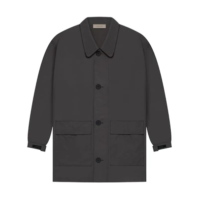 FOG SS22 Barn Jacket Iron Heavyweight Windproof Jacket Unisex Black Iron FOG-SS22-239