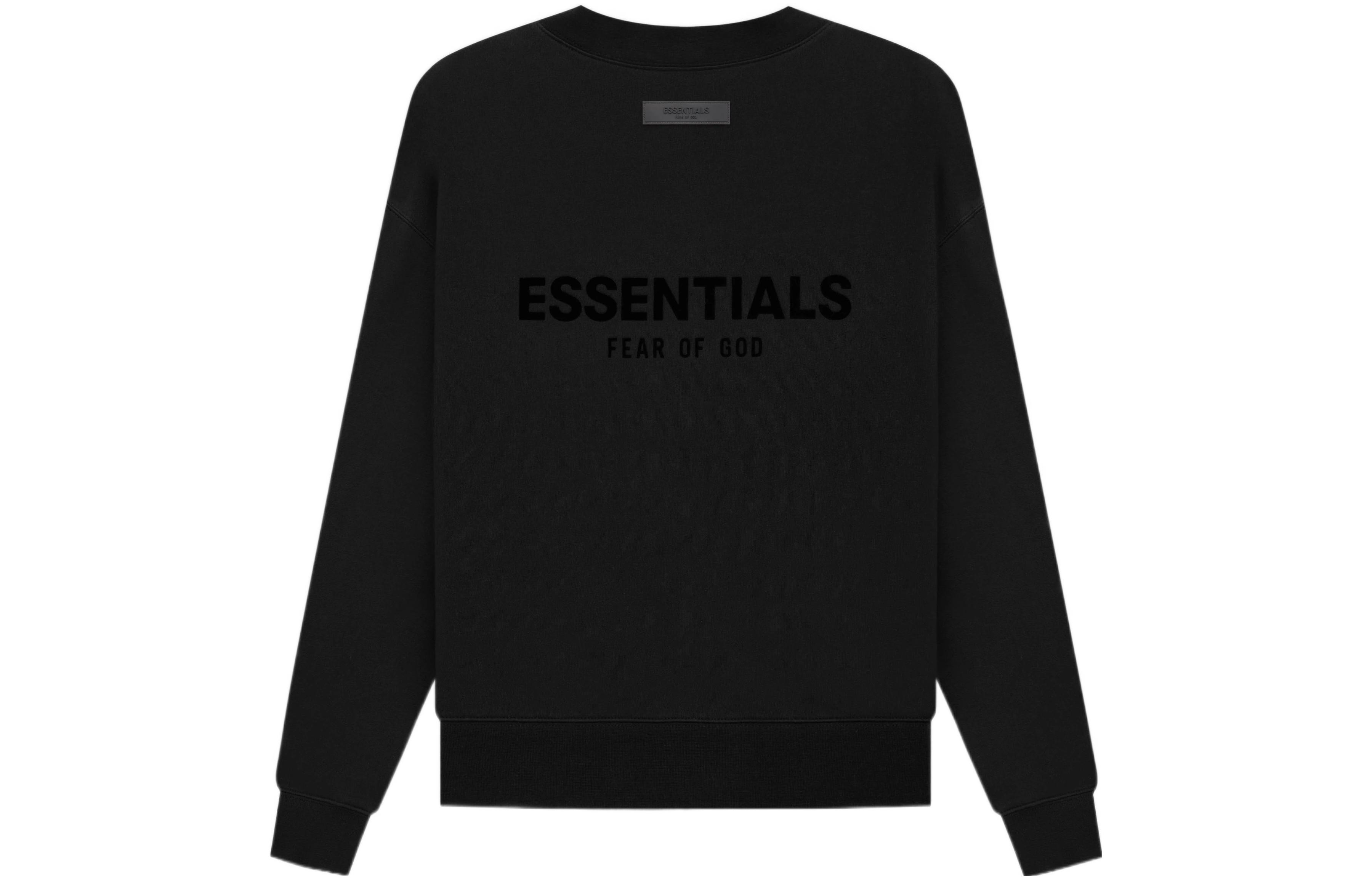 FOG SS22 Black Logo Crewneck Pullover Sweatshirt Unisex FOG-SS22-994