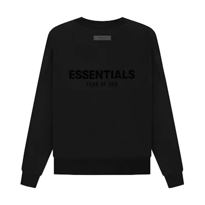 FOG SS22 Black Logo Crewneck Pullover Sweatshirt Unisex FOG-SS22-994