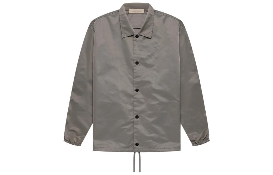 Fear of God SS22 Desert Taupe Coaches Jacket Neutral Logo Windbreaker Jacket FOG-SS22-268