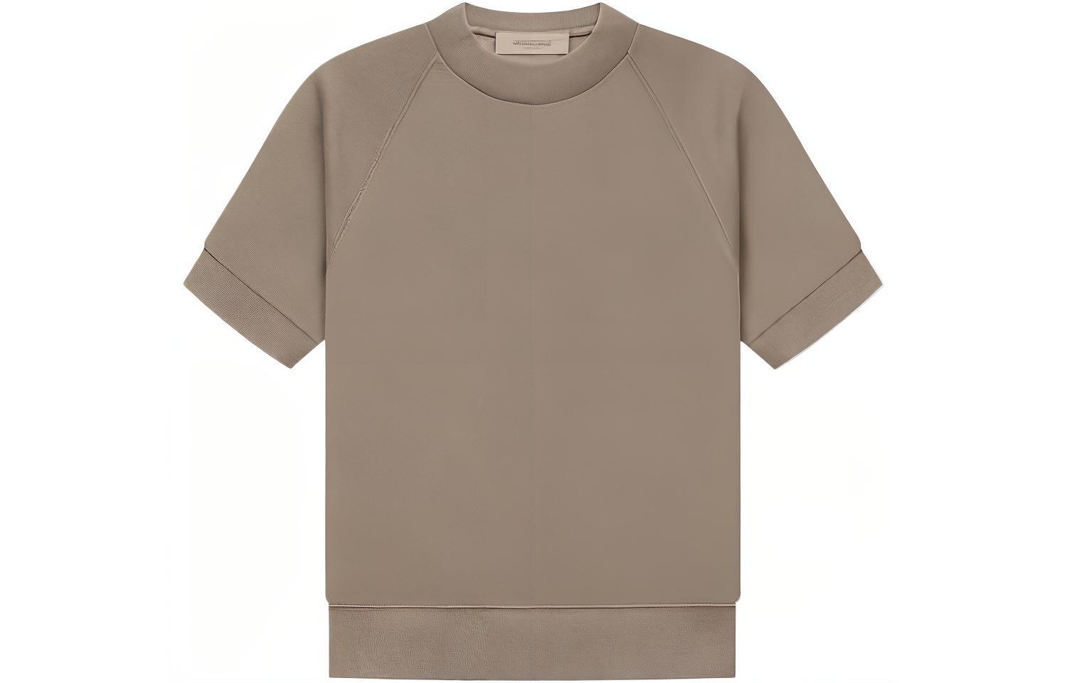 Fear of God SS22 Heavyweight Crewneck T-Shirt Grey Taupe Short Sleeve FOG-SS22-368