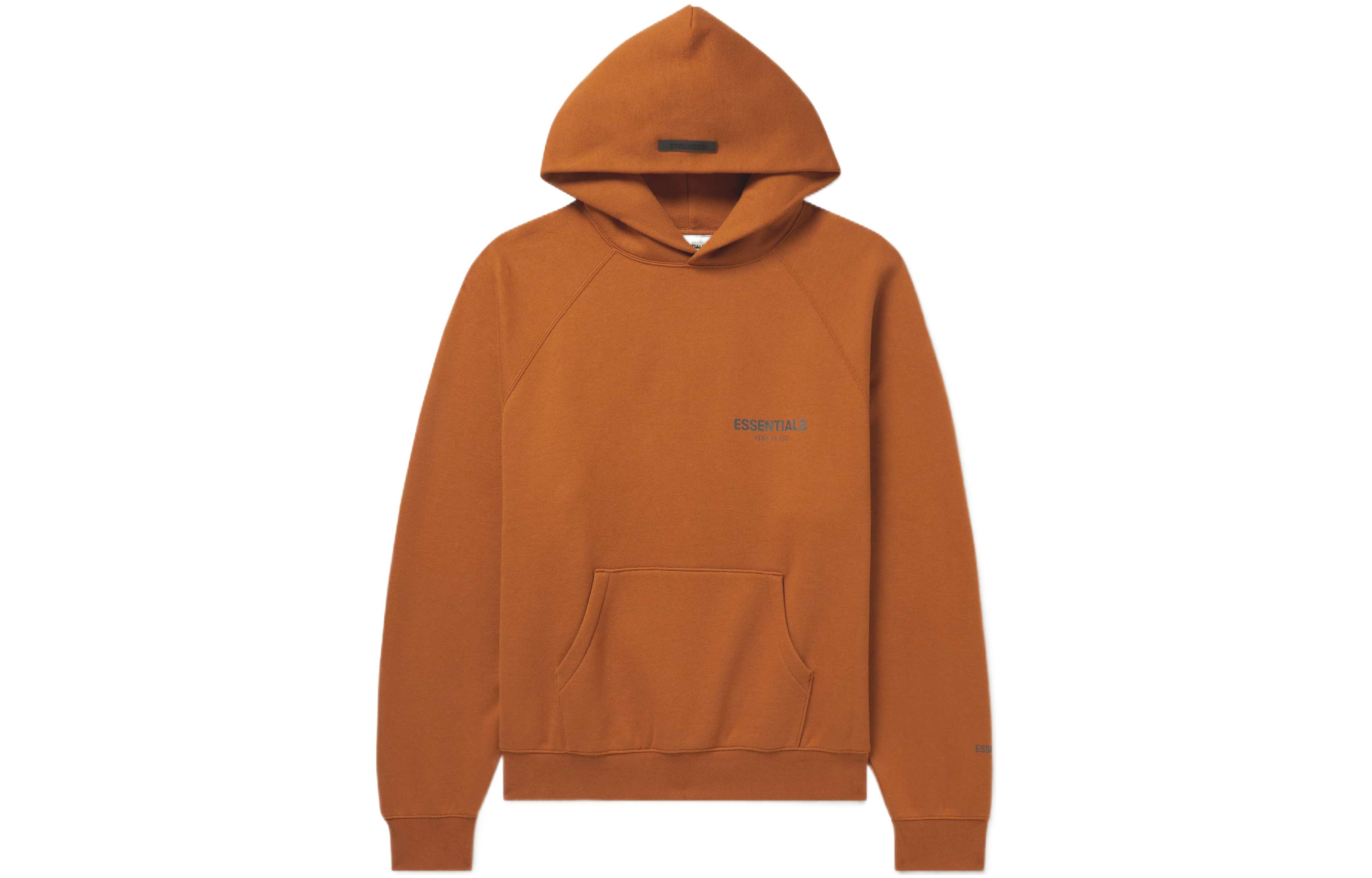 FOG SS22 Heavyweight Logo Hoodie Brown Unisex American Style FOG-SS22-002