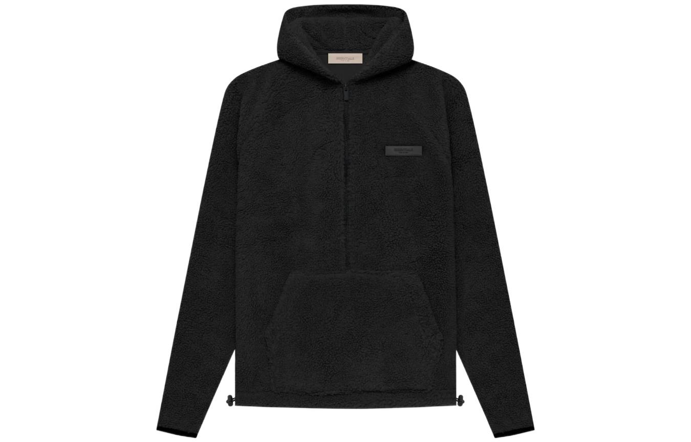 FOG SS22 Iron Heavyweight Fleece Zip Hoodie - Black Iron Colorway FOG-SS22-396