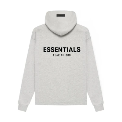 FOG SS22 Light Oatmeal Fleece Logo Hoodie Pullover Heavyweight Menswear FOG-SS22-464