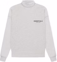 Fear of God SS22 Mockneck Light Oatmeal Flocked Logo Sweatshirt Unisex FOG-SS22-905 Fear of God SS22 Mockneck Light Oatmeal Flocked Logo Sweatshirt Unisex FOG-SS22-905