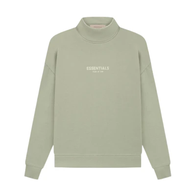 FOG SS22 Mockneck Seafoam Pullover Fleece Sweatshirt Grey-Green Men’s FOG-SS22-128