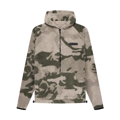 FOG SS22 Polar Fleece Half Zip Hoodie Camouflage Heavyweight Sweater FOG-SS22-402