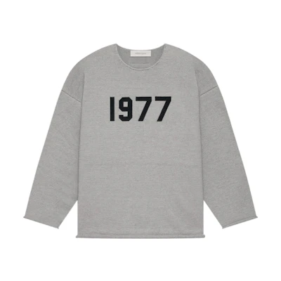 FOG SS22 Raw Edge Sweater Dark Oatmeal 1977 Heavyweight Hoodie Men FOG-SS22-086