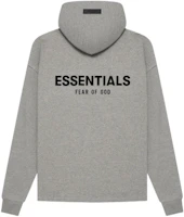 Fear of God SS22 Relaxed Hoodie Dark Oatmeal Flocked Logo Pullover Unisex FOG-SS22-608 Fear of God SS22 Relaxed Hoodie Dark Oatmeal Flocked Logo Pullover Unisex FOG-SS22-608
