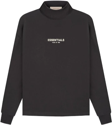 フィアオブゴッド SS22 リラックスモックネックロゴスウェットシャツ アイアンブラック FOG-SS22-135 Buy フィアオブゴッド SS22 リラックスモックネックロゴスウェットシャツ アイアンブラック FOG-SS22-135