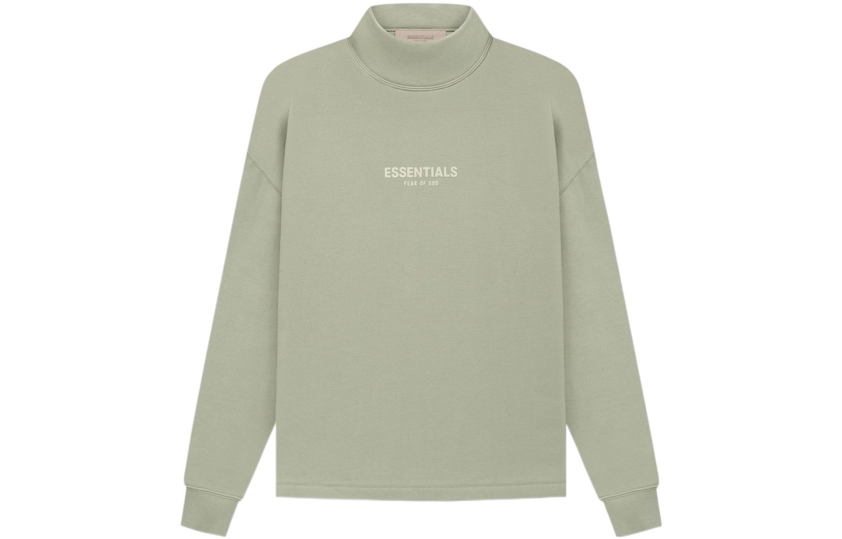 Fear of God SS22 Relaxed Mockneck Seafoam Logo Heavyweight Sweatshirt Green FOG-SS22-155