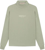 Fear of God SS22 Relaxed Mockneck Seafoam Logo Heavyweight Sweatshirt Green FOG-SS22-155 Fear of God SS22 Relaxed Mockneck Seafoam Logo Heavyweight Sweatshirt Green FOG-SS22-155