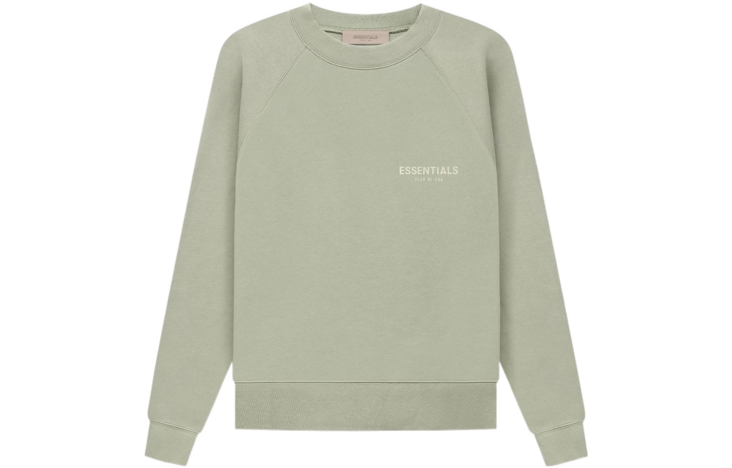 Fear of God SS22 Seafoam Crewneck Gray-Green Heavyweight Pullover Sweatshirt FOG-SS22-107